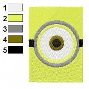 Despicable Me One Eye Embroidery Design